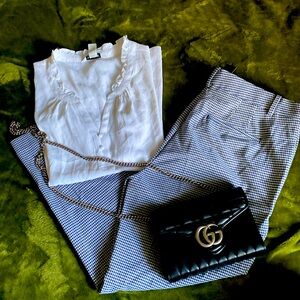 Anne Taylor- checker mid-rise